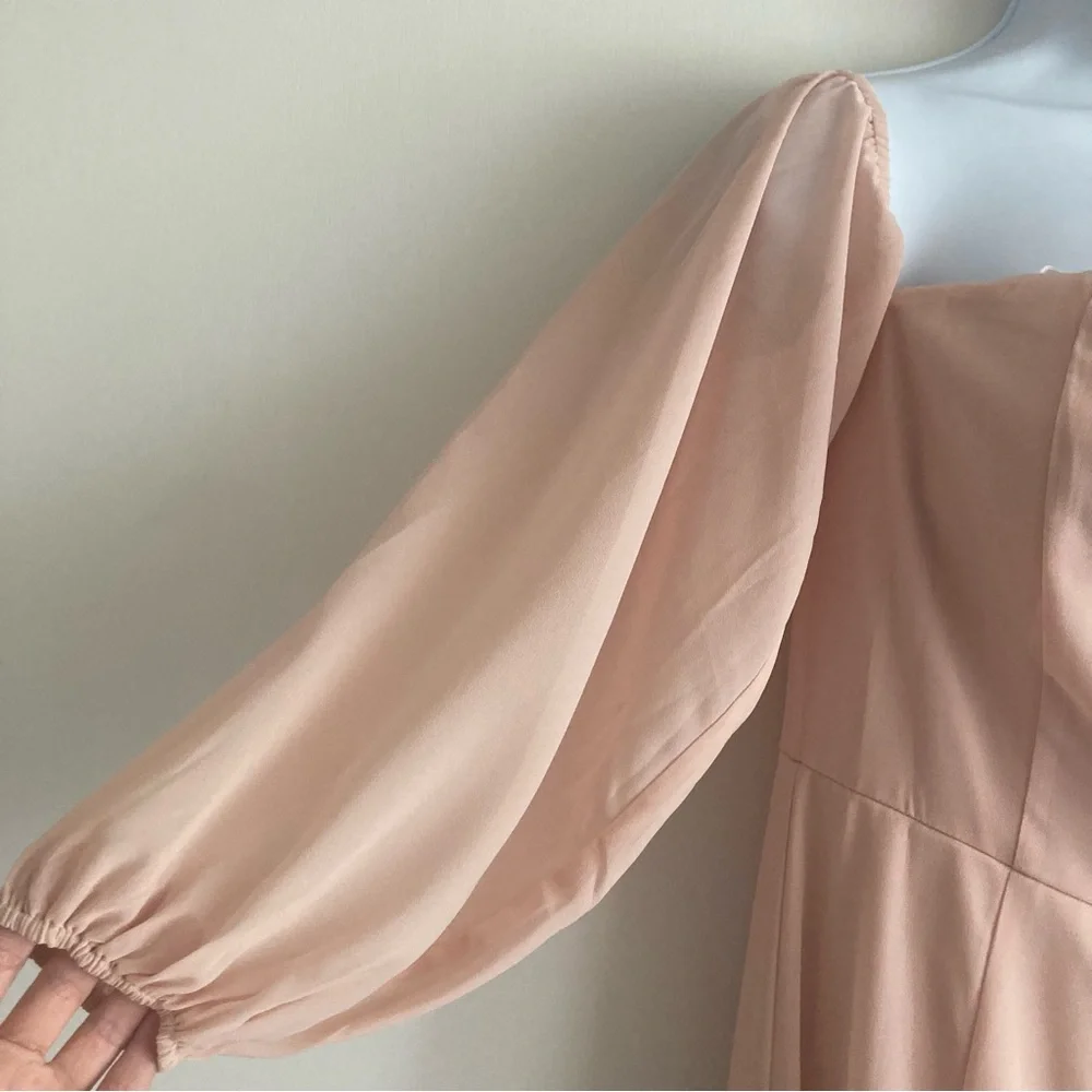 Lulu’s Always Us Blush Wide Leg Jumpsuit, NWT Sz M - Picture 6 of 10